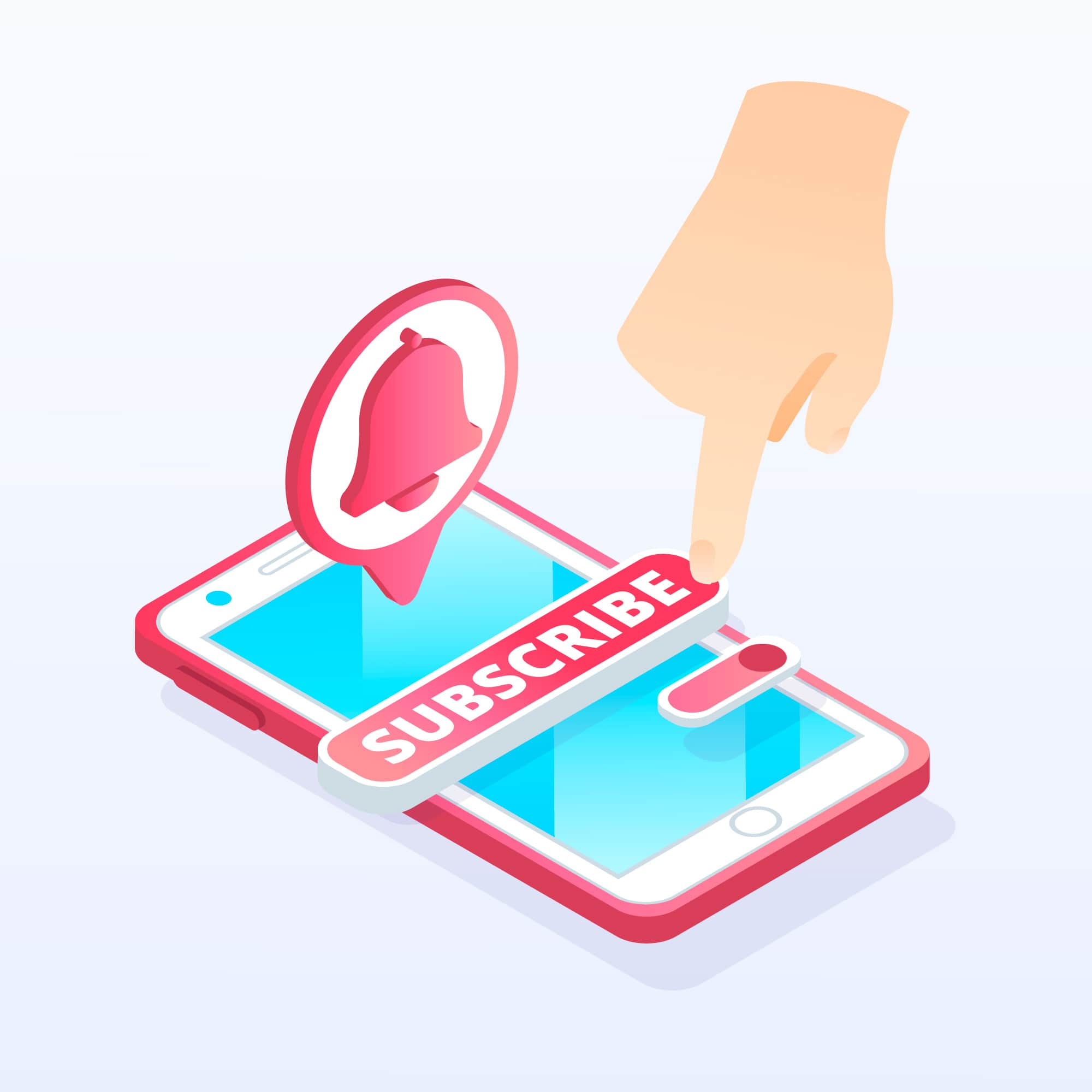 κινητό με κουμπί για μοντέλο συνδρομής