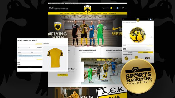 Χρυσό Βραβείο το Shopify Eshop της ΑΕΚ που δημιούργησε η Think Plus!